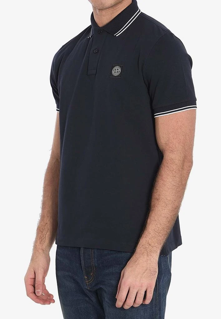 商品Stone Island|Compass Logo Patch Polo T-shirt,价格¥1492,第2张图片详细描述