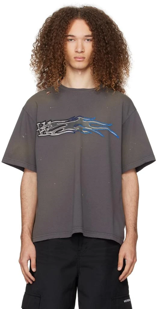 商品We11done|Gray Printed T-Shirt,价格¥2015,第1张图片