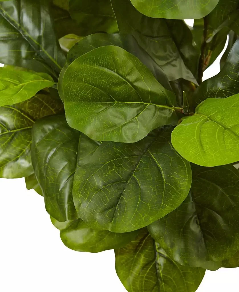 商品NEARLY NATURAL|4.5' Fiddle Leaf Fig Real Touch Tree in White Planter,价格¥1099,第3张图片详细描述