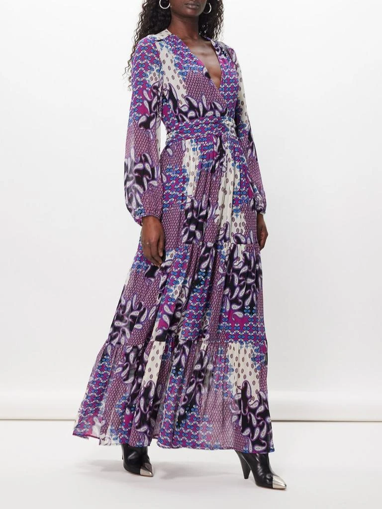 商品ba&sh|Bossy printed crepe maxi dress,价格¥1213,第1张图片