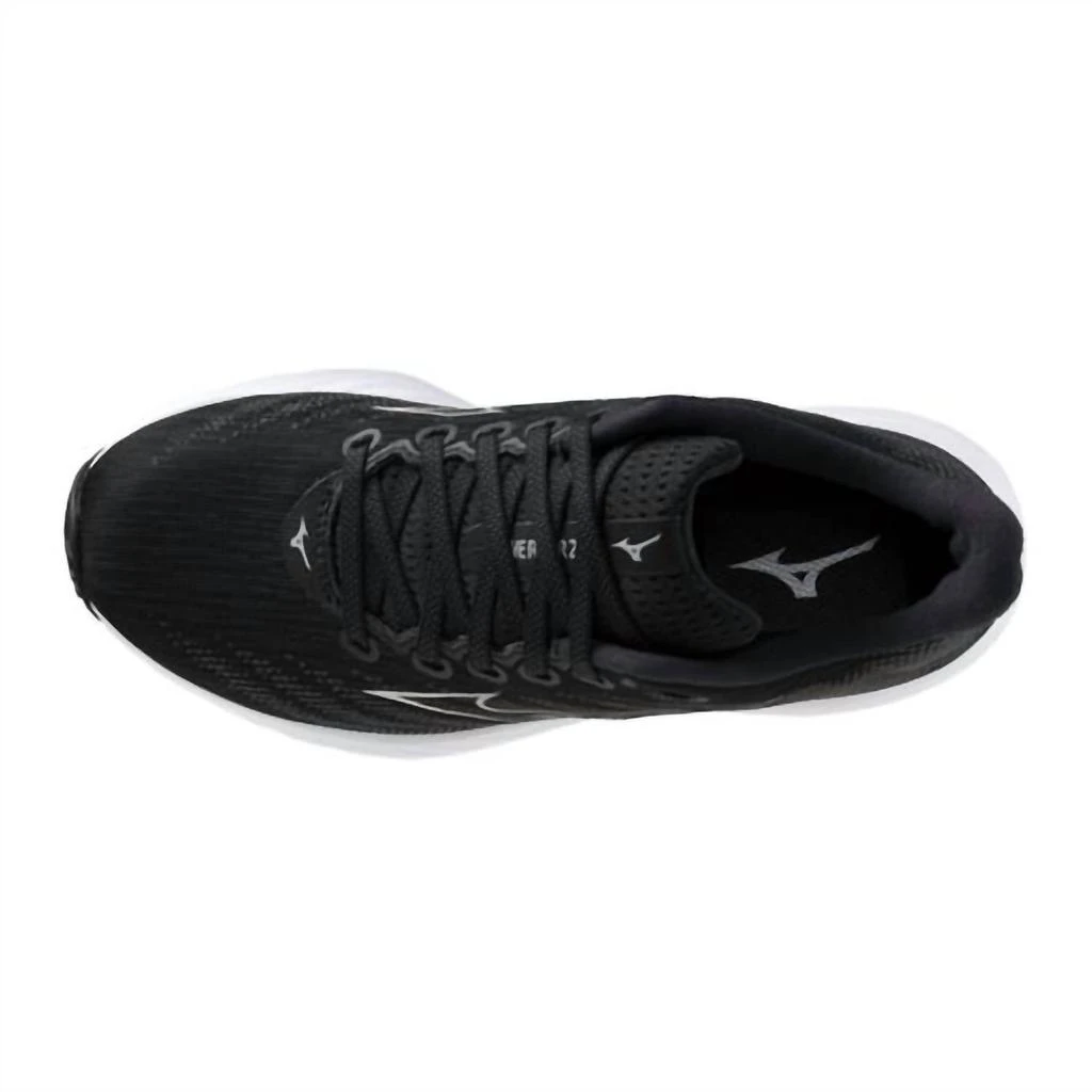 商品Mizuno|Women's Wave Rider 28 Shoes In Black-Harbor Mist,价格¥937,第4张图片详细描述