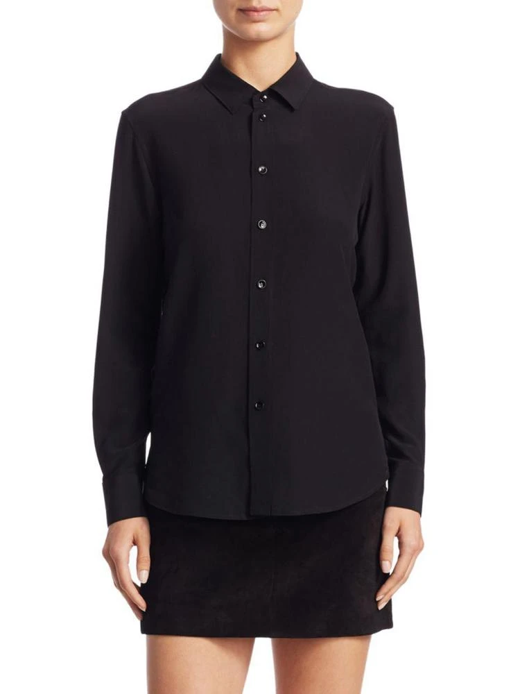 商品Yves Saint Laurent|Saint Laurent - Silk Button-Front Blouse,价格¥7391,第1张图片