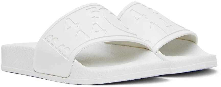 商品MAISON MARGIELA|Kids White Logo Pool Slides,价格¥231,第4张图片详细描述