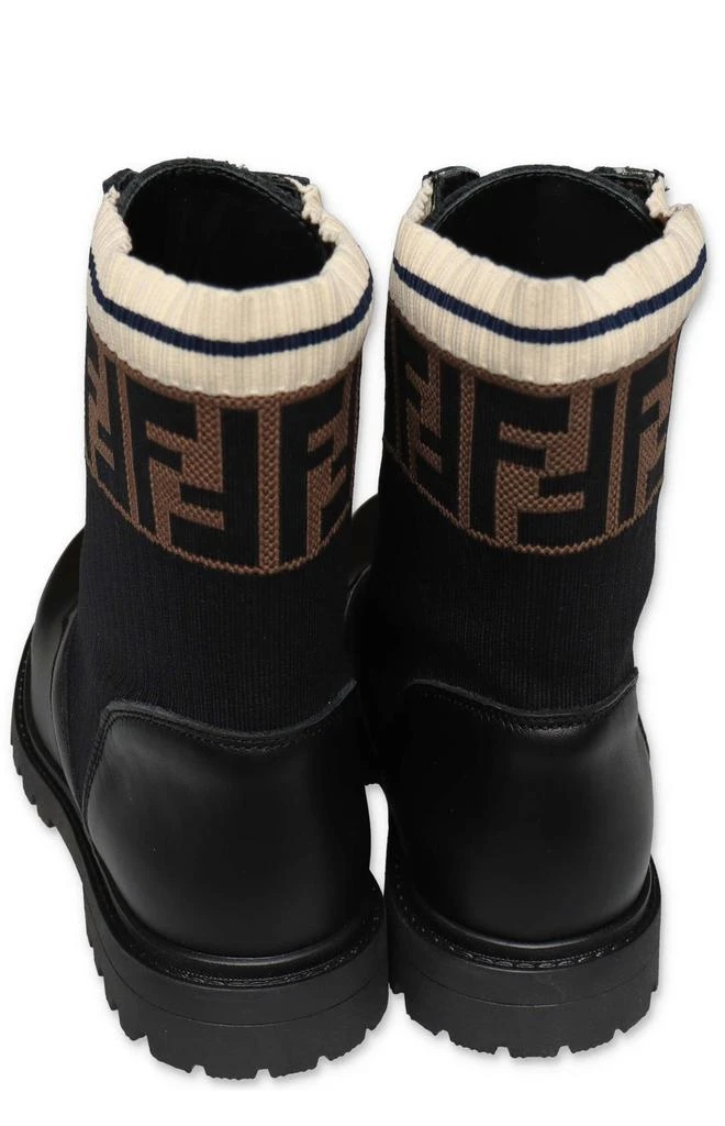 商品Fendi|Fendi Kids FF Motif Lace-Up Boots,价格¥4703,第3张图片详细描述