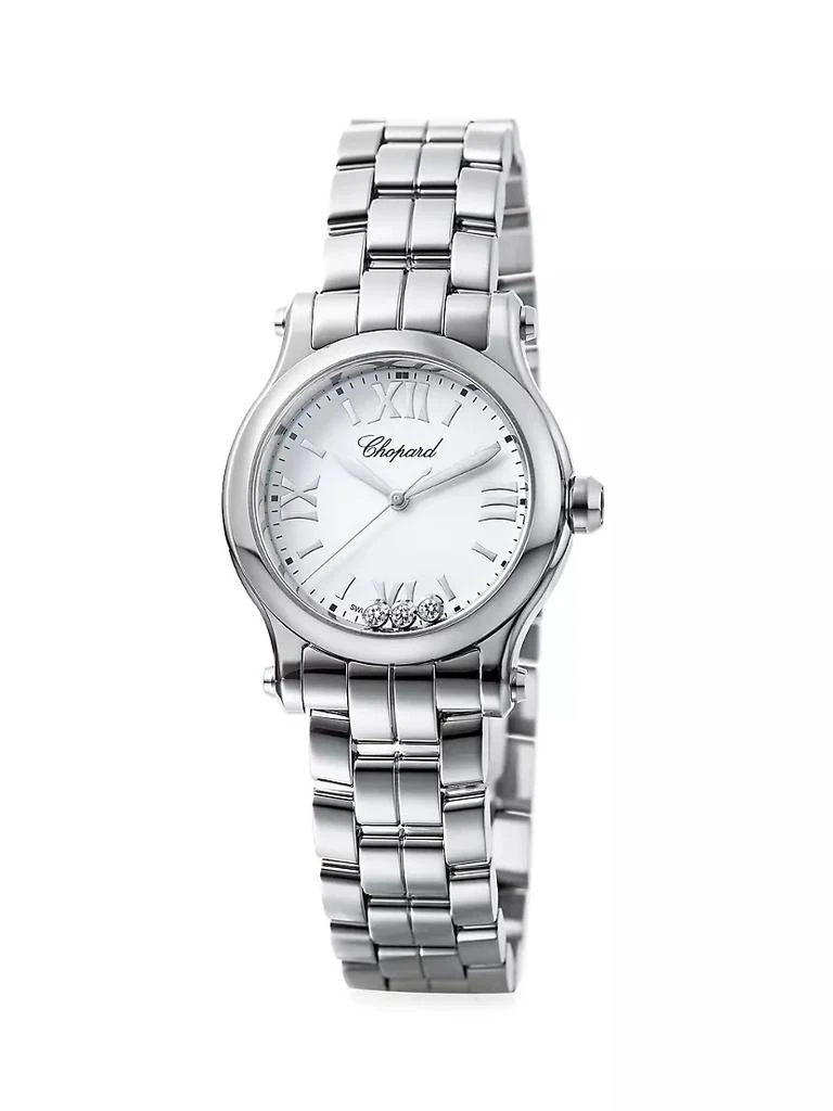 商品Chopard|Happy Sport 钻石&不锈钢表带腕表,价格¥43061,第1张图片