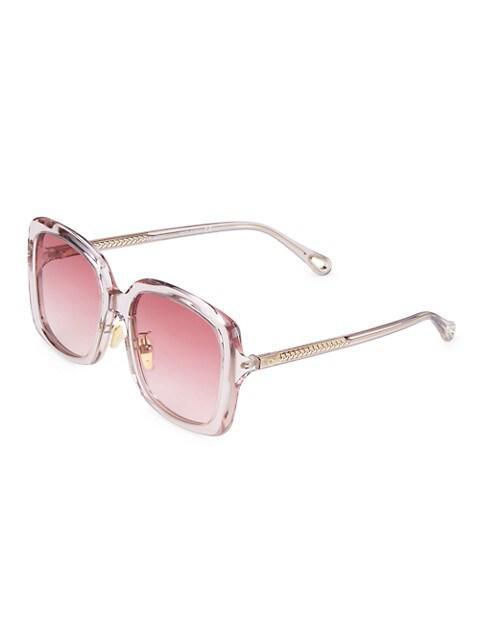 商品Chloé|Esther 57MM Square Sunglasses,价格¥2174,第4张图片详细描述