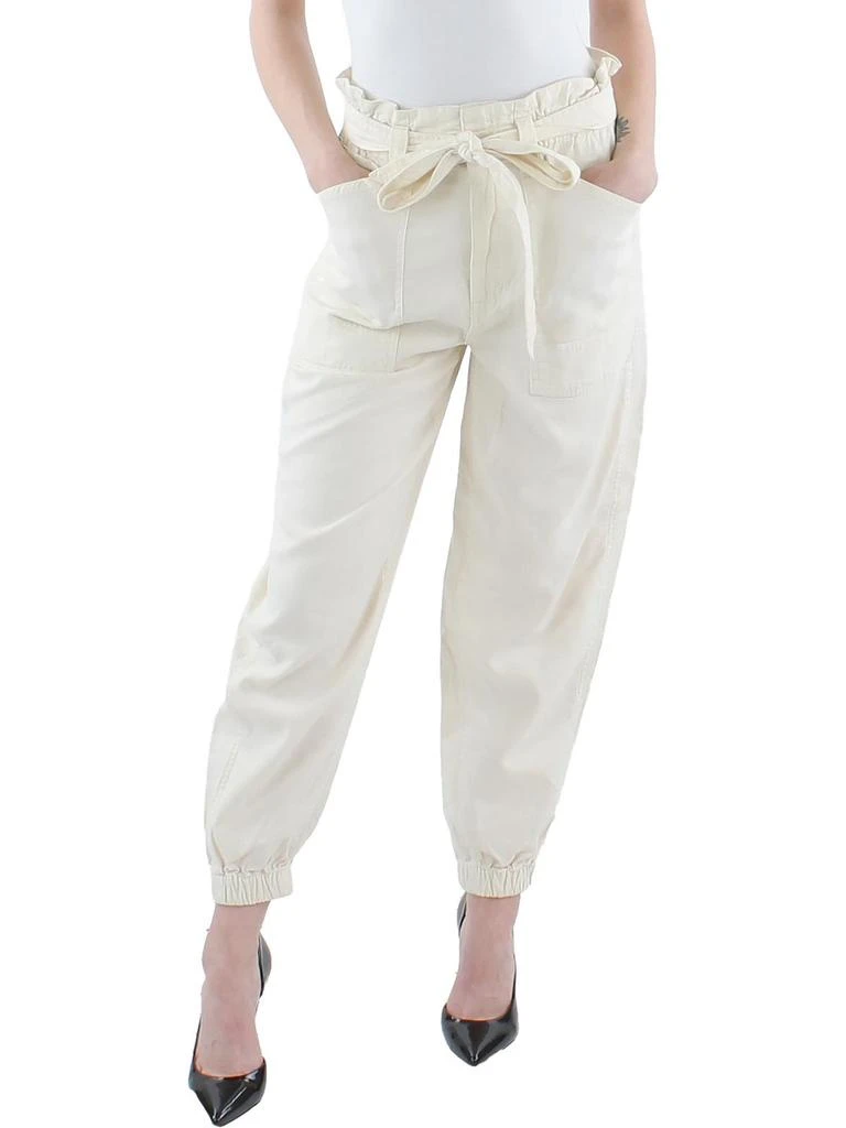 商品Ralph Lauren|Womens Linen Ankle Paperbag Pants,价格¥262,第1张图片