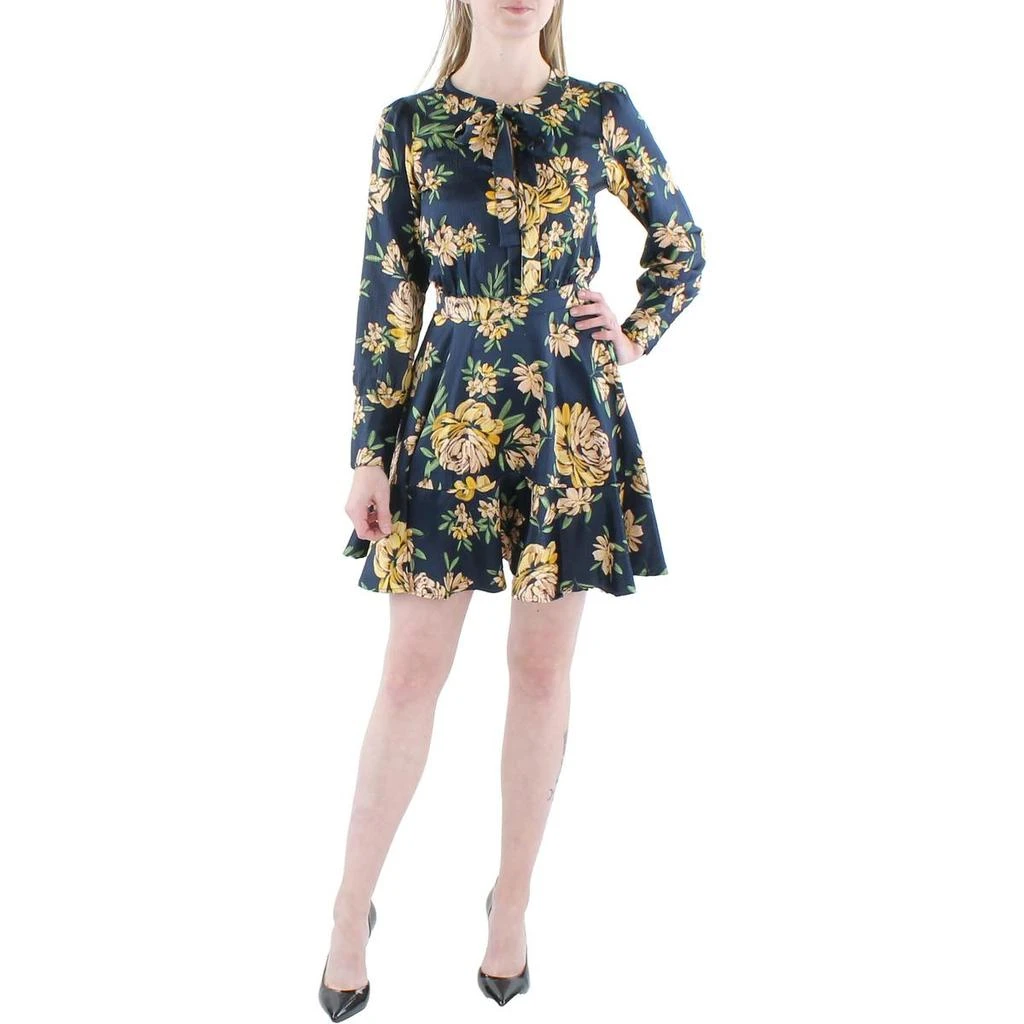 商品Jessica Simpson|Jessica Simpson Womens Davina Floral Mini Fit & Flare Dress,价格¥70,第2张图片详细描述