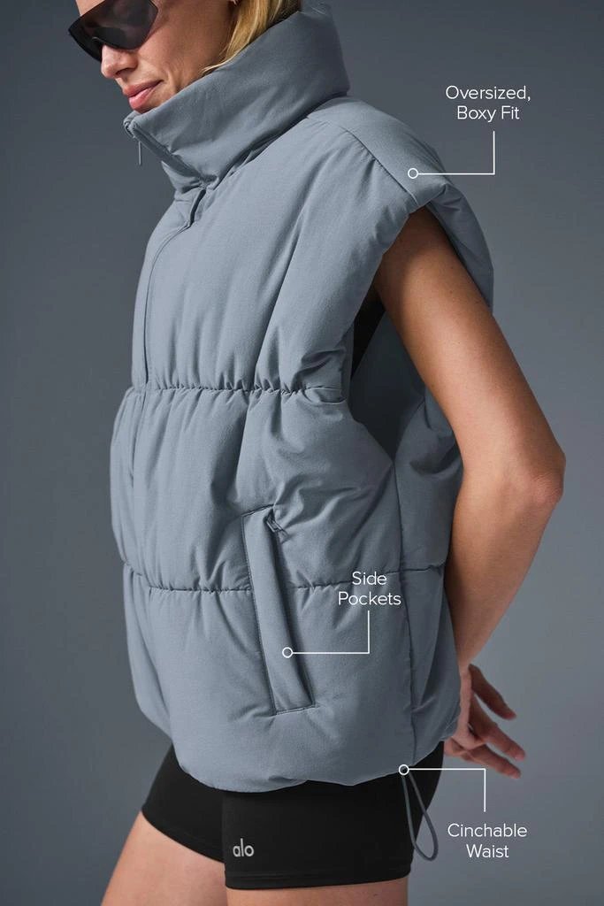 商品Alo|Incline Puffer Vest - Steel Grey,价格¥1485,第2张图片详细描述