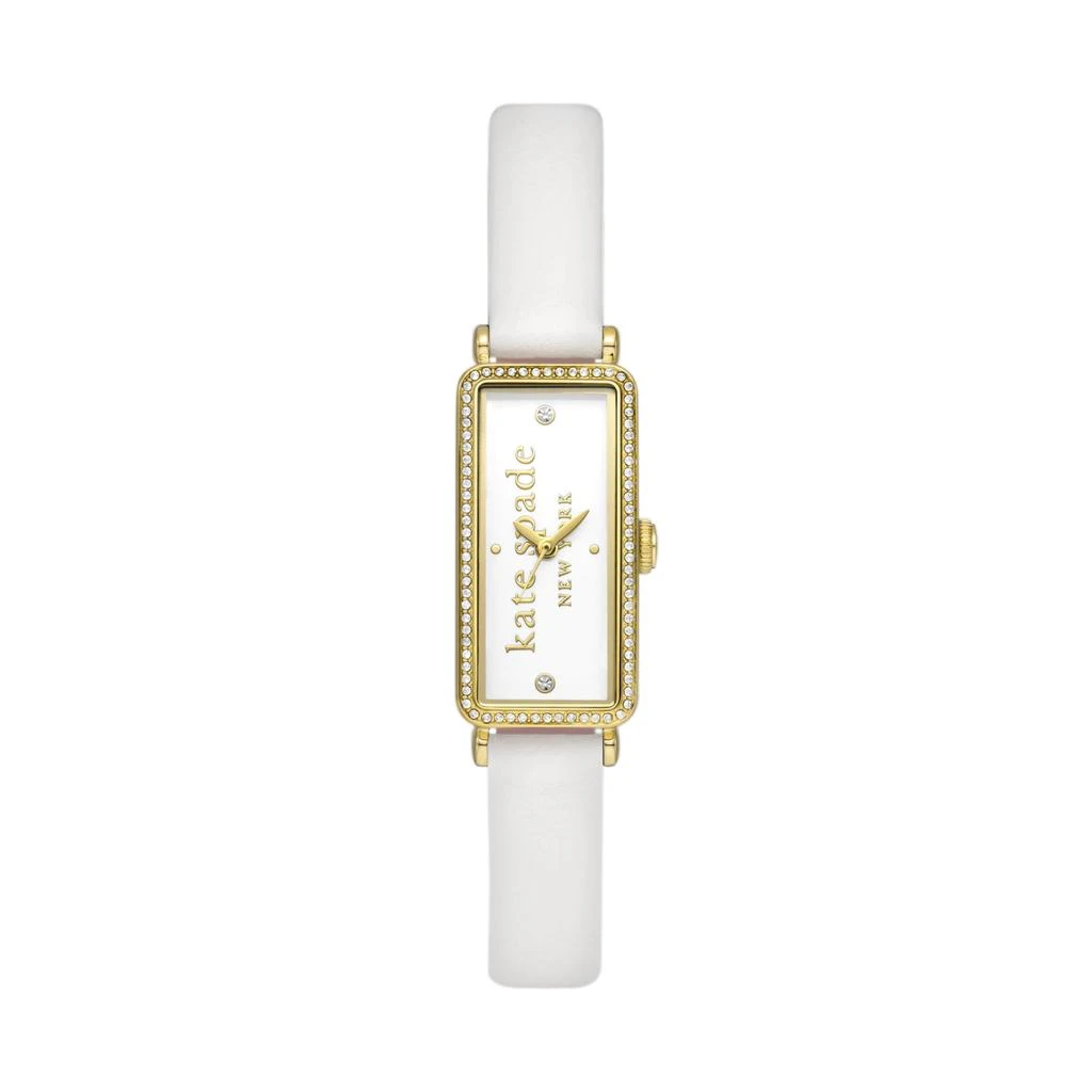商品Kate Spade|Rosedale White Leather Watch - KSW1818,价格¥1717,第1张图片