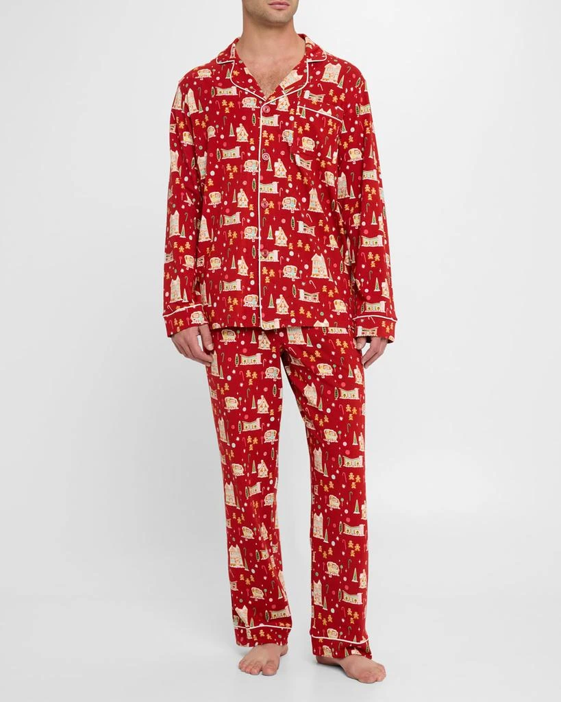 商品BedHead Pajamas|Men's Gingerbread Long-Sleeve Pajama Set,价格¥1081,第2张图片详细描述