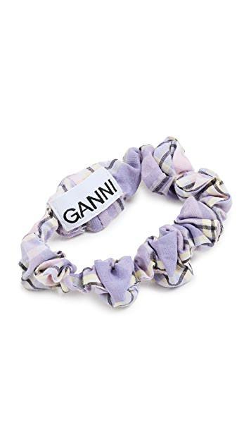 商品Ganni|泡泡纱格纹发带,价格¥130,第6张图片详细描述