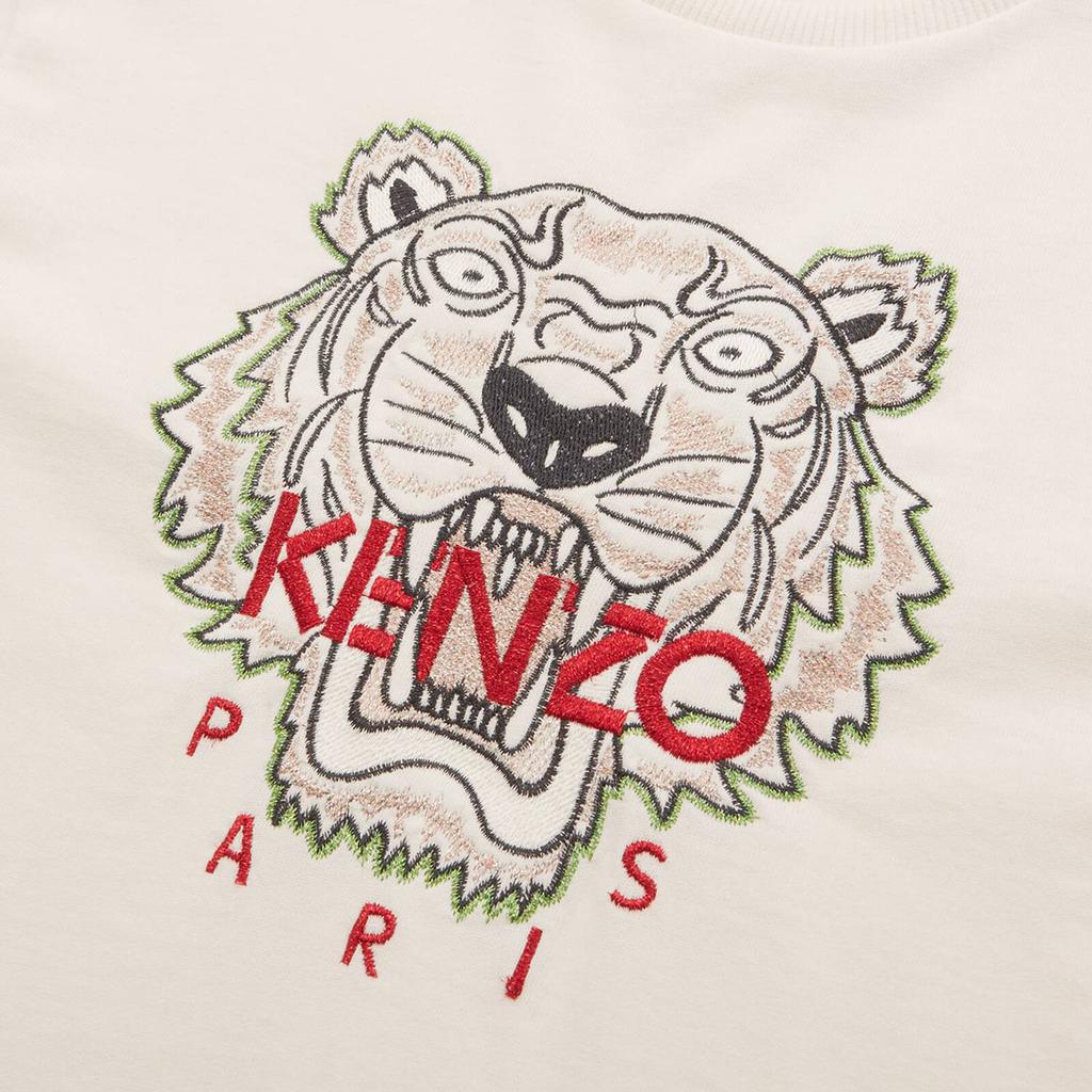 KENZO Girls' Tiger T-Shirt - Off White商品第3张图片规格展示