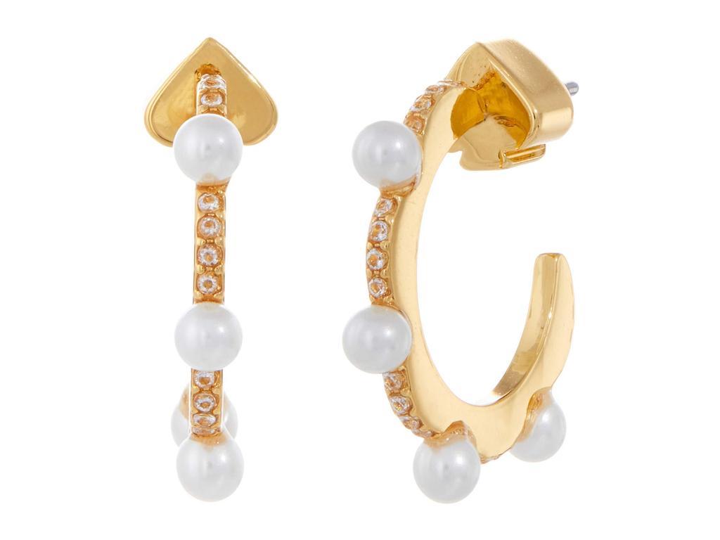 商品Kate Spade|Slender Scallops Pearl Huggies Earrings,价格¥264,第1张图片