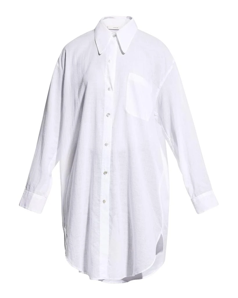 商品Vince|Long-Sleeve Short Mesh Shirtdress,价格¥488,第2张图片详细描述
