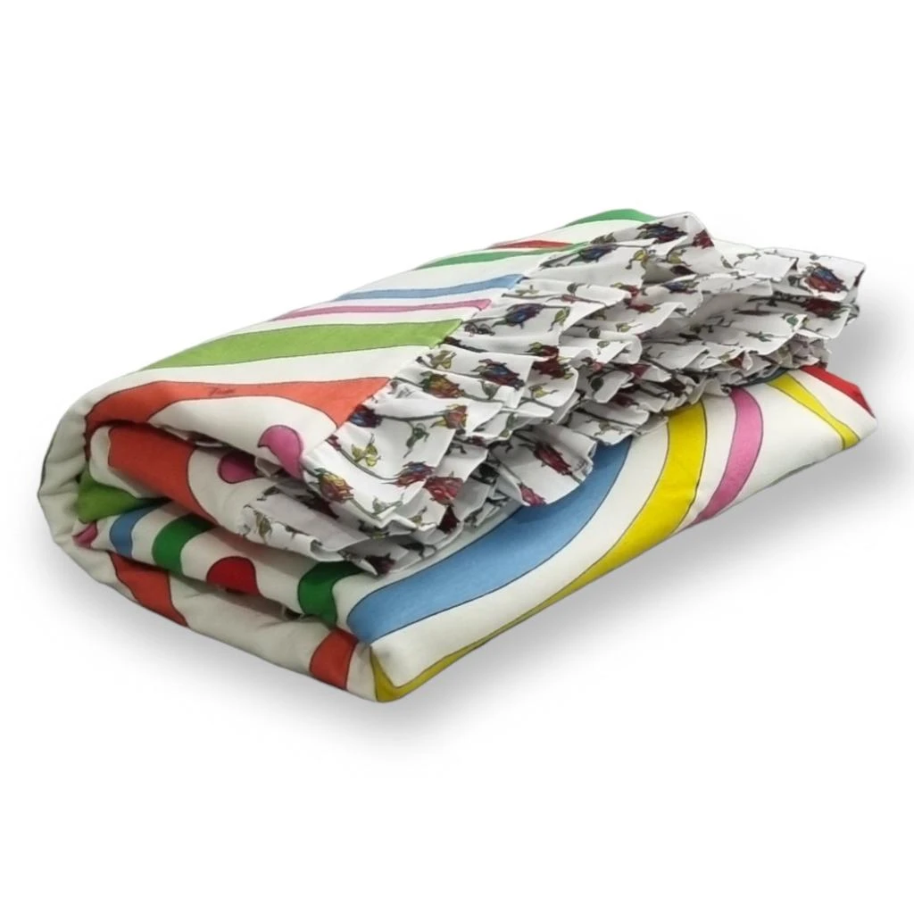 商品EMILIO PUCCI|Emilio Pucci Junior Marmo Printed Ruffled Trim Blanket,价格¥1418,第2张图片详细描述
