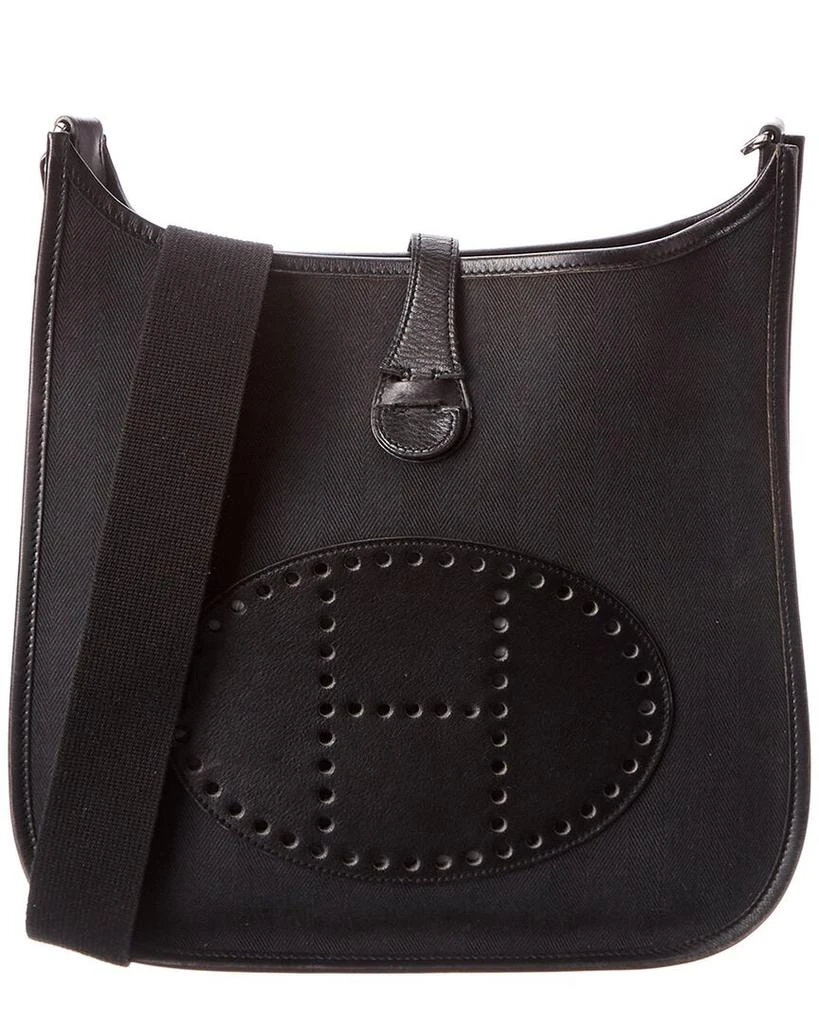 商品[二手商品] Hermes|Hermes Black Canvas Evelyne I PM (Authentic Pre-Owned),价格¥15734,第1张图片