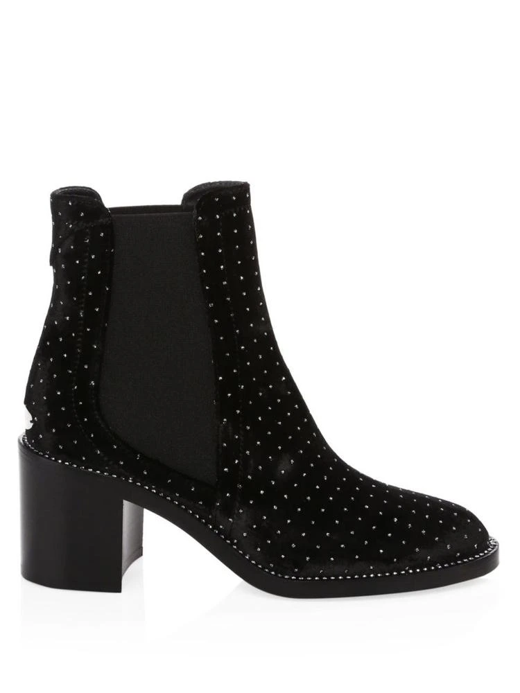 商品Jimmy Choo|Black Glitter Spotted Crystal Welt Booties,价格¥2462,第5张图片详细描述