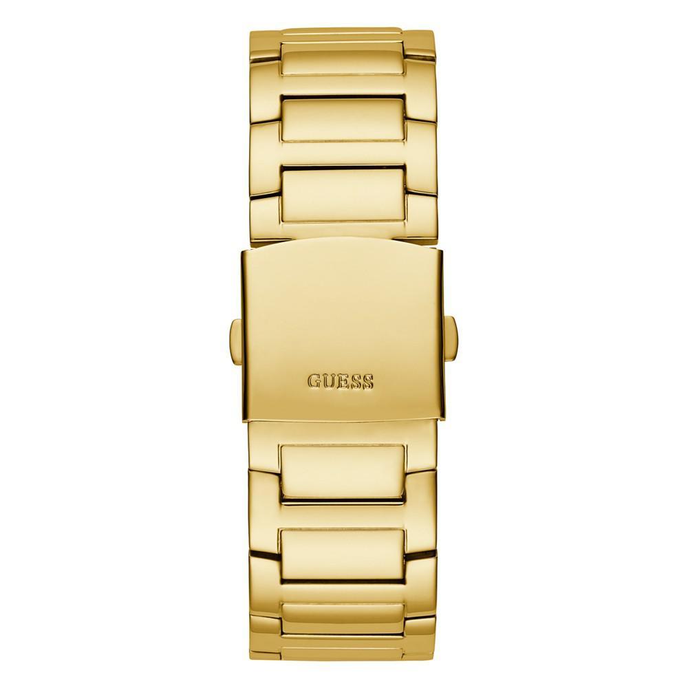 商品GUESS|Men's Gold-Tone Stainless Steel Bracelet Watch 48mm,价格¥1614,第5张图片详细描述