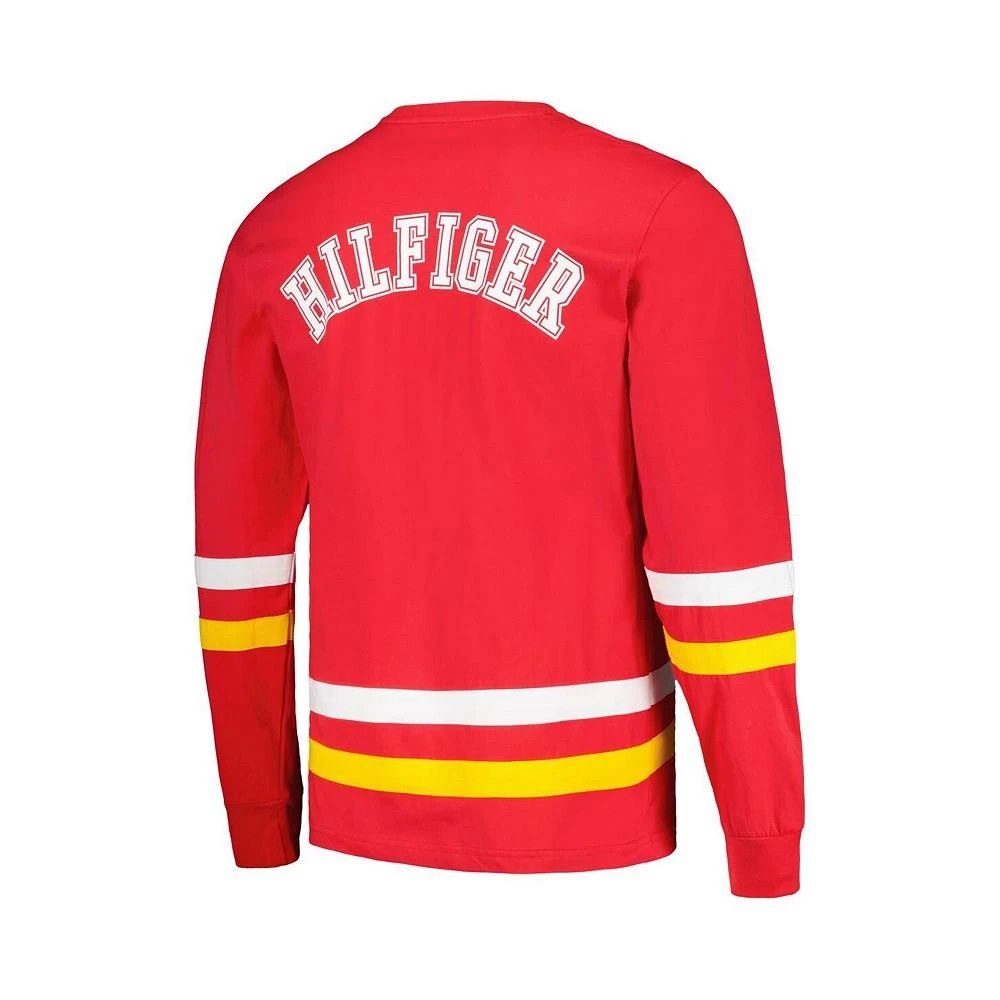 商品Tommy Hilfiger|Men's Red, Gold Kansas City Chiefs Nolan Long Sleeve T-shirt,价格¥490,第3张图片详细描述