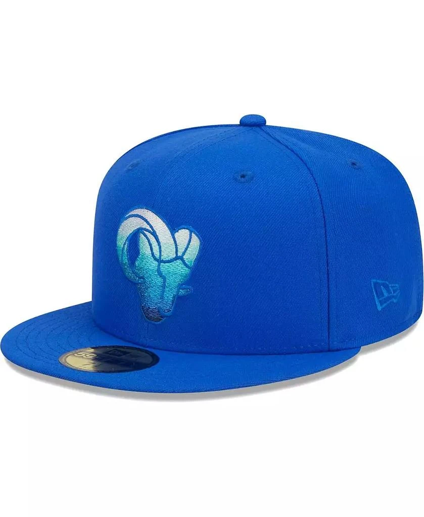 商品New Era|Men's Royal Los Angeles Rams Gradient 59FIFTY Fitted Hat,价格¥359,第1张图片