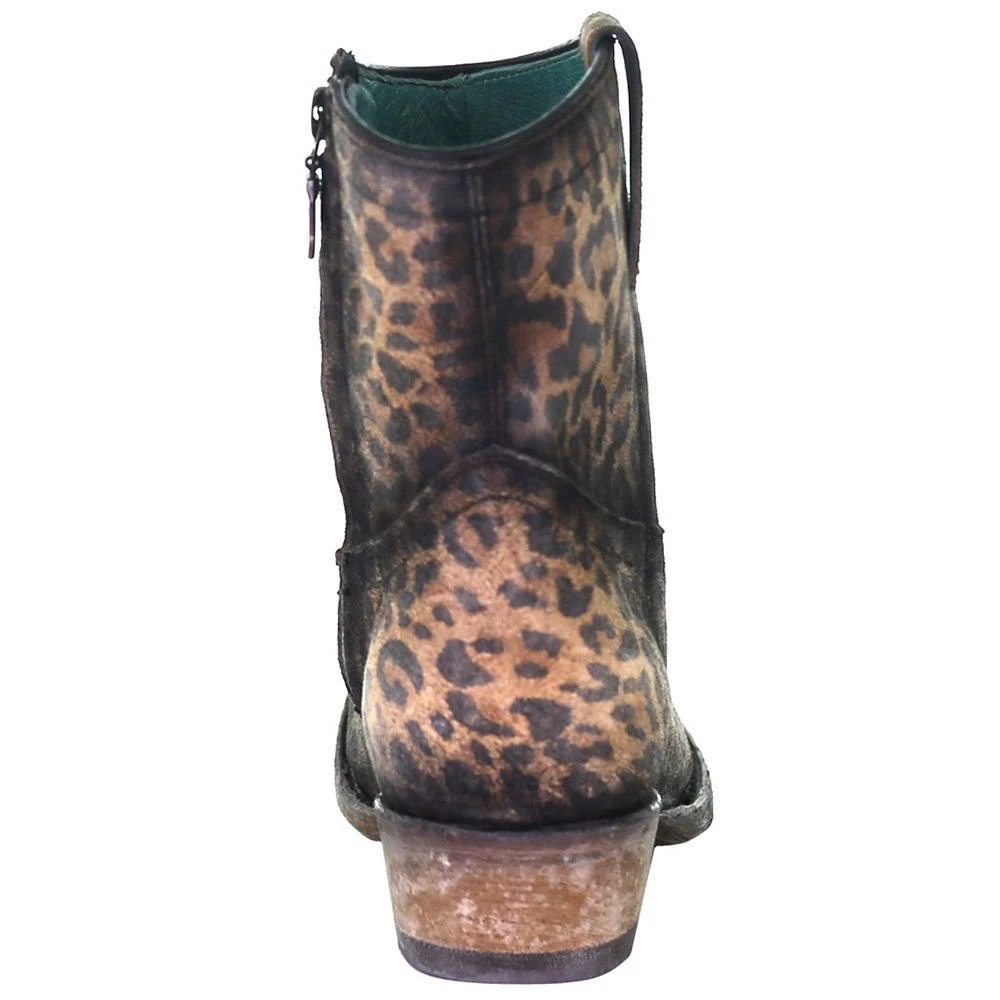 商品Corral Boots|Cheetah Round Toe Cowboy Booties,价格¥1487,第4张图片详细描述
