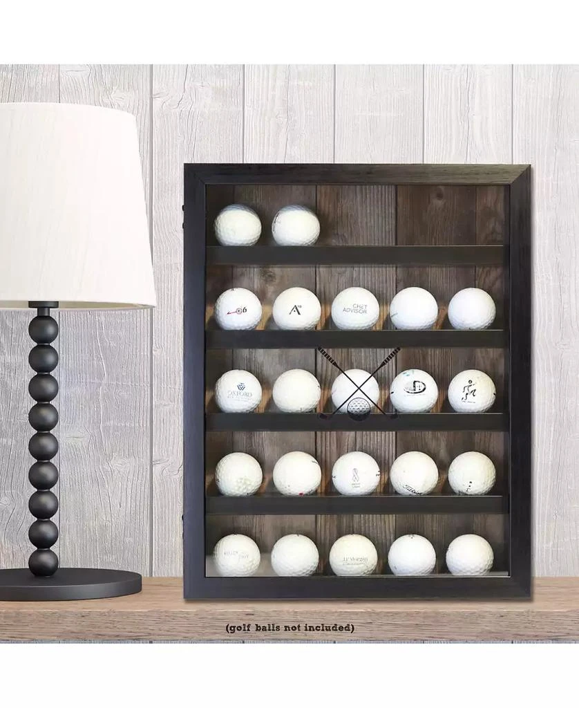 商品Lawrence Frames|Golf Ball Shadow Box Display Case - Holds 25 Logo Balls, 11" x 14",价格¥396,第4张图片详细描述