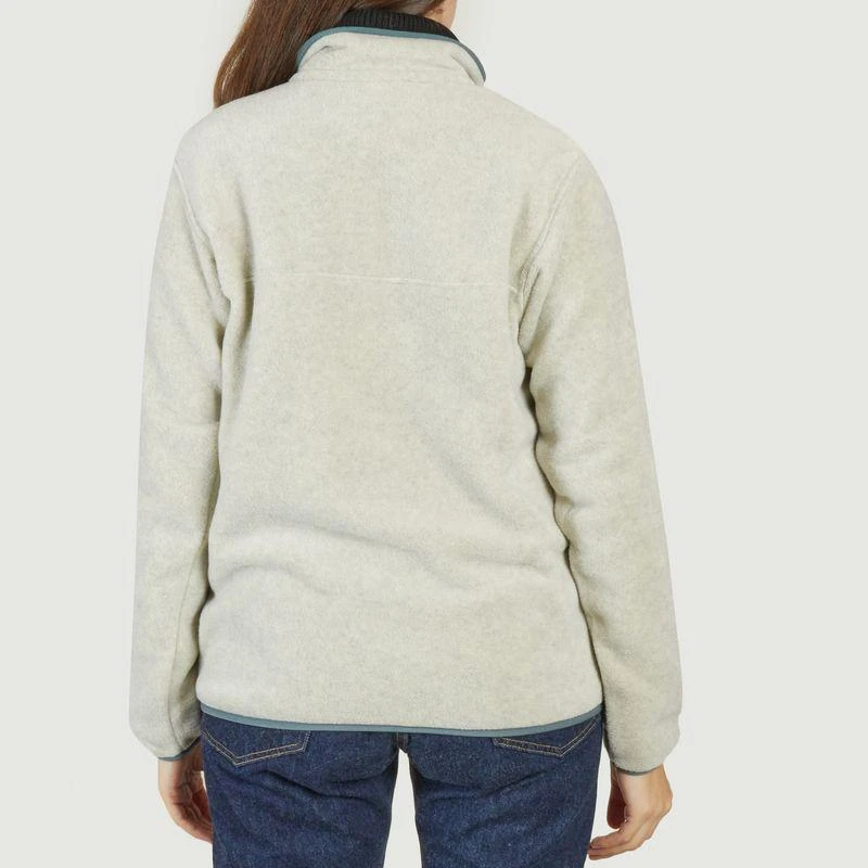 商品Patagonia|Lightweight Synchilla® Snap-T® Fleece Pullover Oatmeal Heather w Nouveau Green PATAGONIA,价格¥1051,第3张图片详细描述