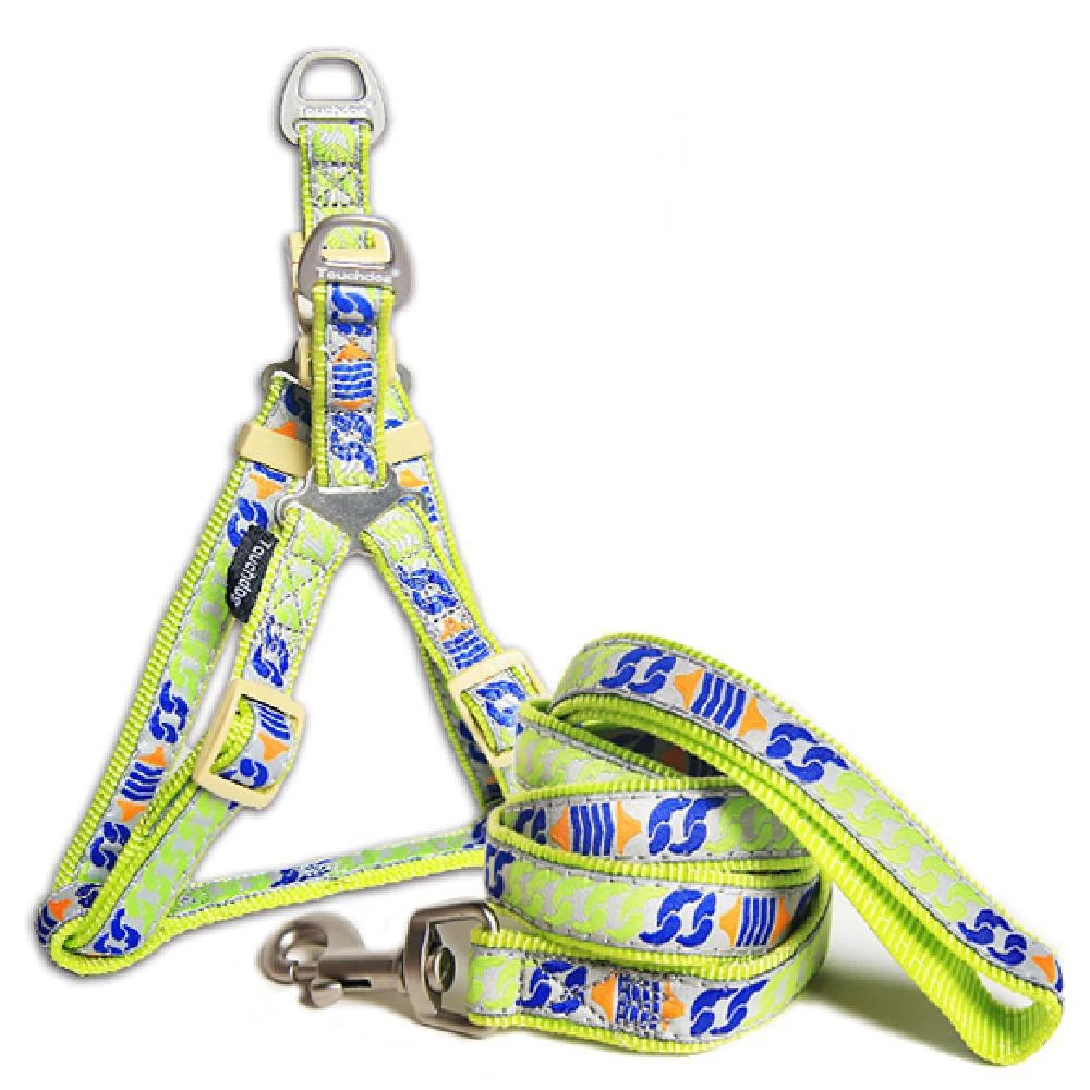 商品Touchdog|'Chain Printed' Tough Stitched Dog Harness and Leash,价格¥160,第1张图片