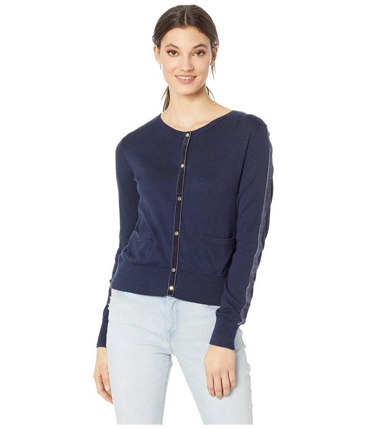 商品Juicy Couture|Soft Woven Cardigan w/ Velvet Trim,价格¥292,第1张图片