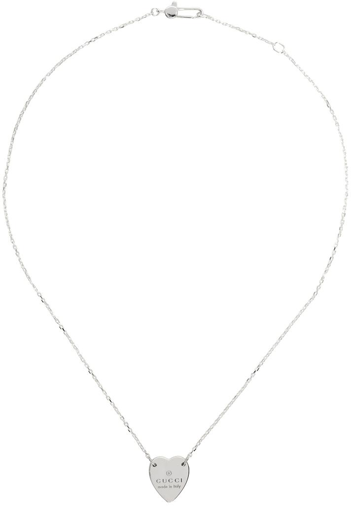 Silver Trademark Heart Necklace商品第1张图片规格展示