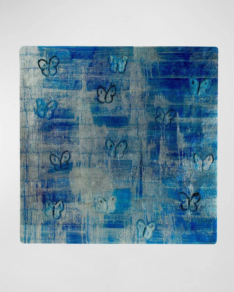 商品Hunt Slonem|Summer Butterflies Placemat, Blue - 14.5"Sq.,价格¥697,第1张图片
