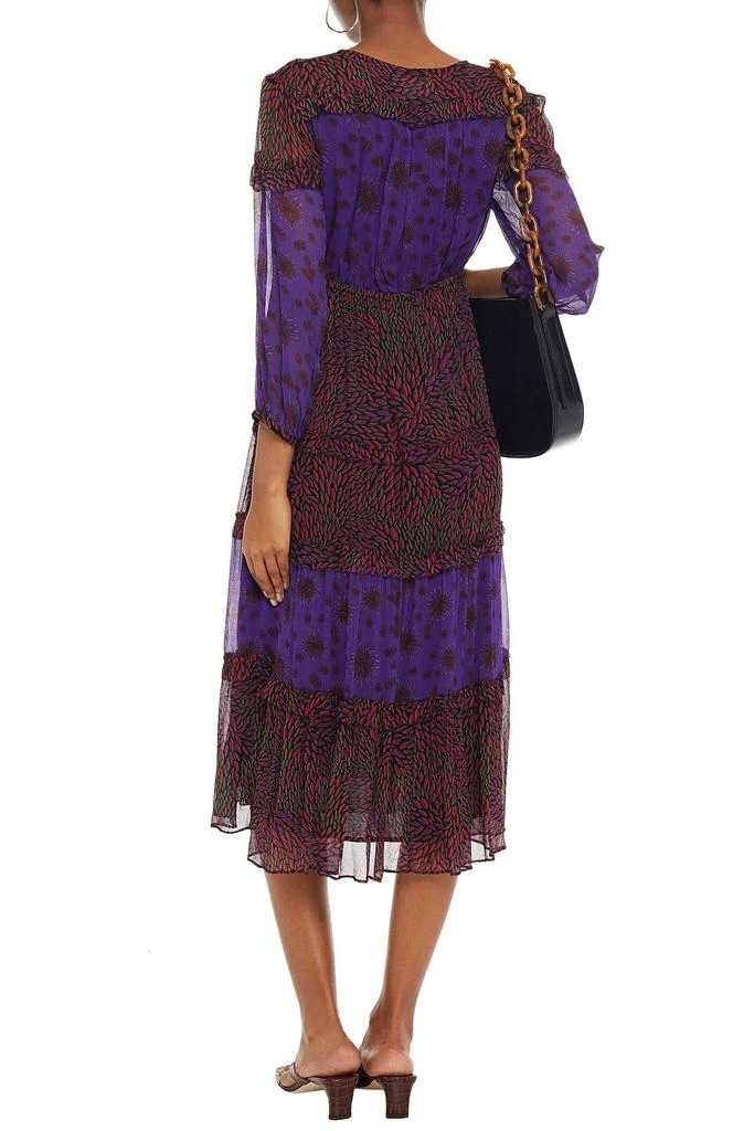 商品ba&sh|Gypsie tiered printed crepon midi dress,价格¥538,第3张图片详细描述