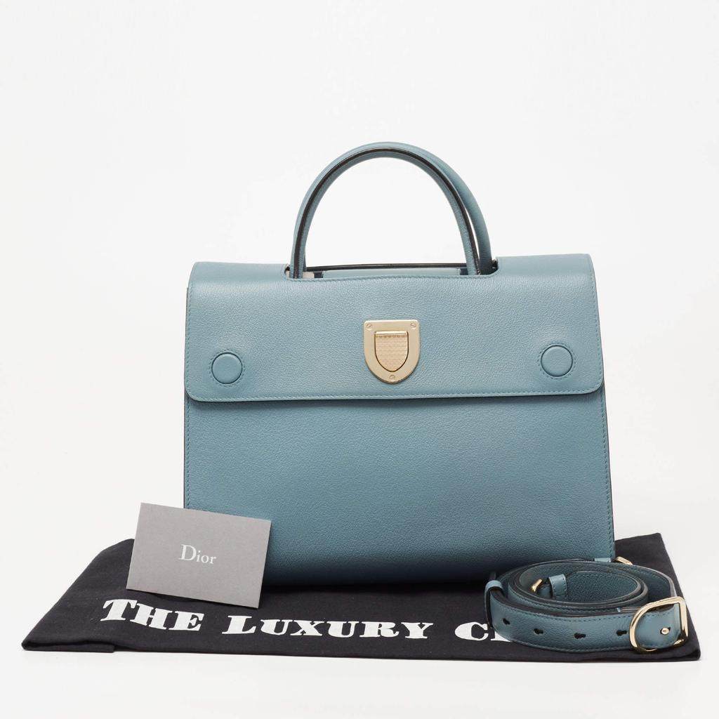 Dior Light Blue Leather Medium Diorever Tote商品第10张图片规格展示
