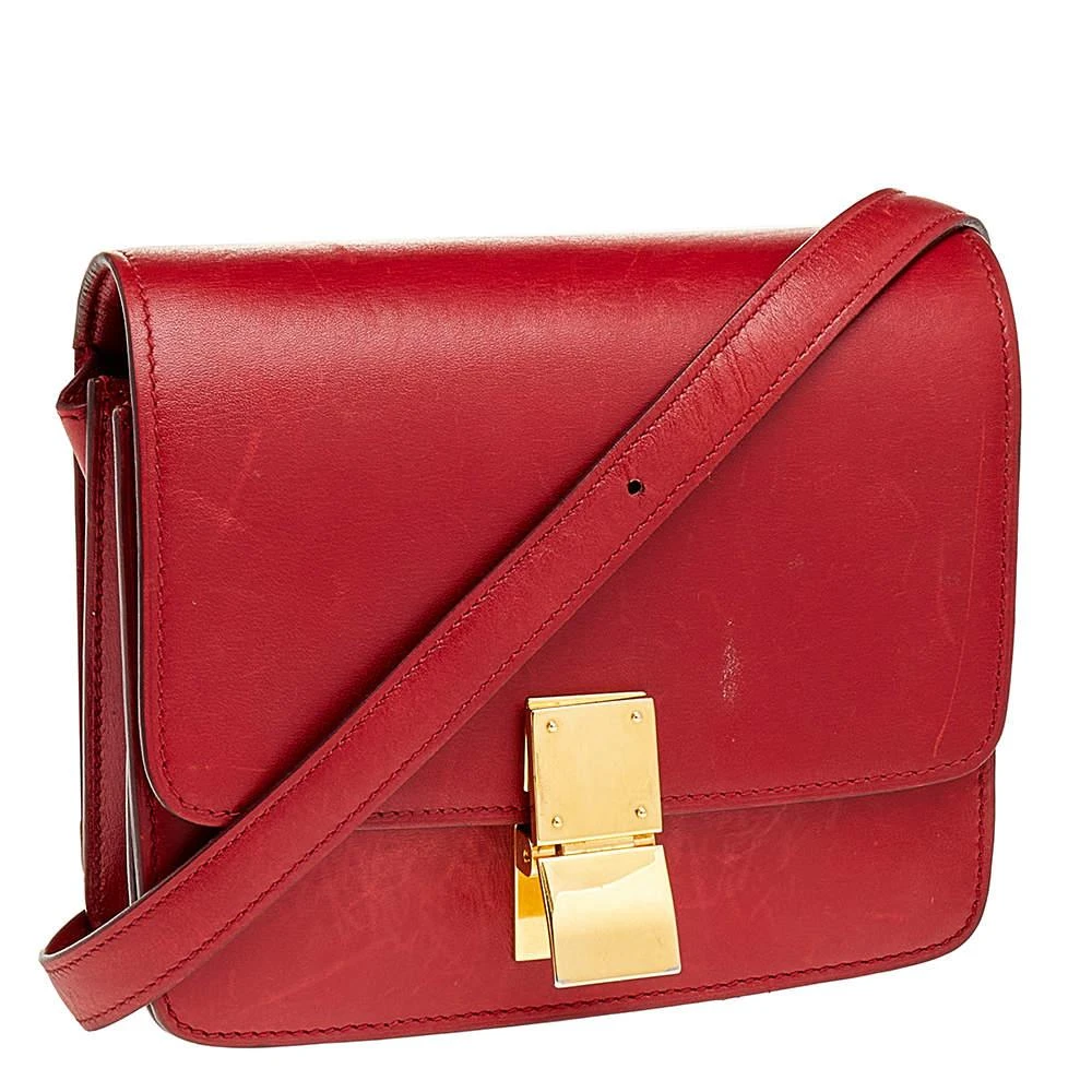 商品[二手商品] Celine|Celine Red Leather Small Classic Box Flap Bag,价格¥7887,第3张图片详细描述