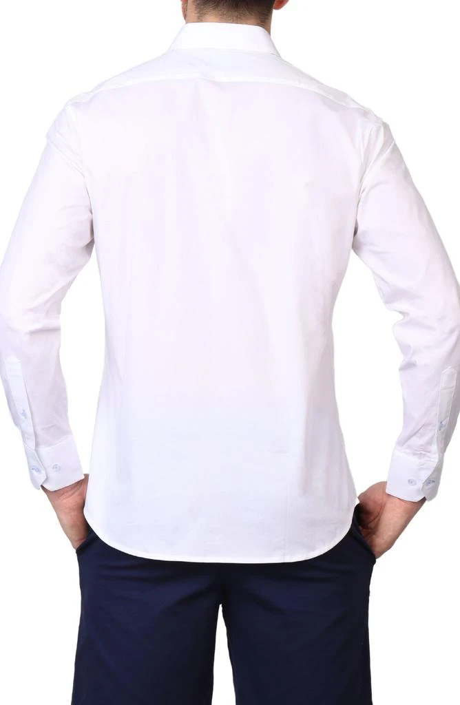 商品TailorByrd|Solid Stretch Cotton Button-Up Shirt,价格¥327,第2张图片详细描述