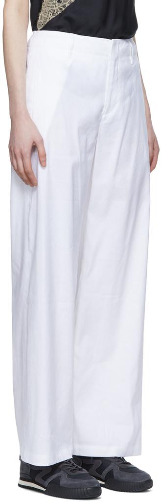 White Linen Trousers商品第2张图片规格展示