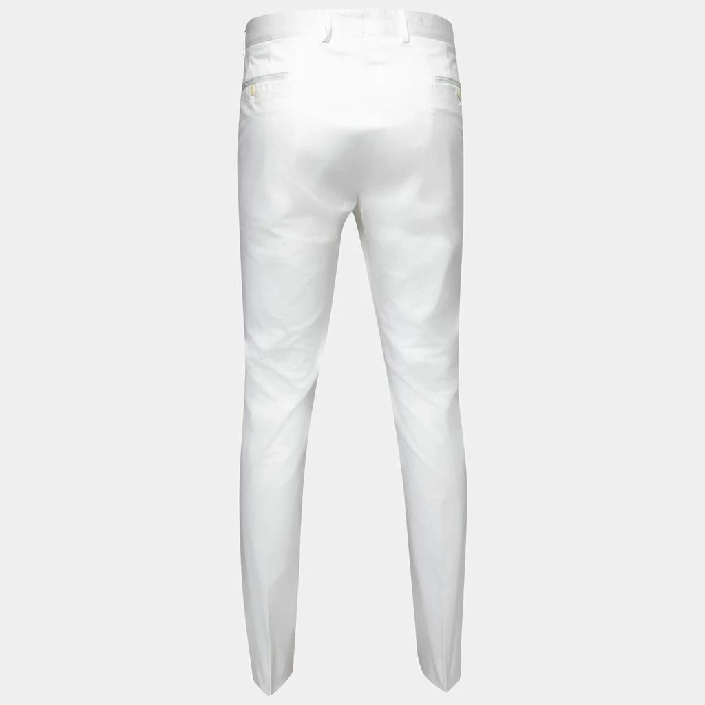 商品[二手商品] Ralph Lauren|Ralph Lauren Purple Label White Cotton Slim Fit Trousers XXL Waist 38",价格¥1432,第2张图片详细描述