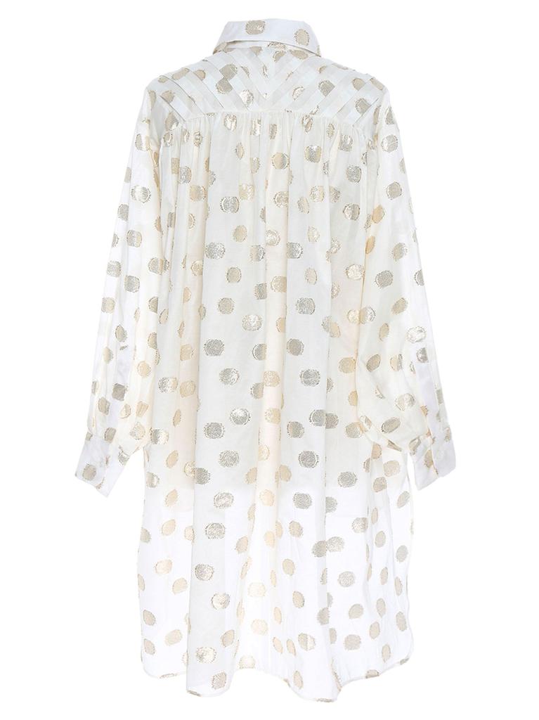 Gold polka dots shirt商品第2张图片规格展示