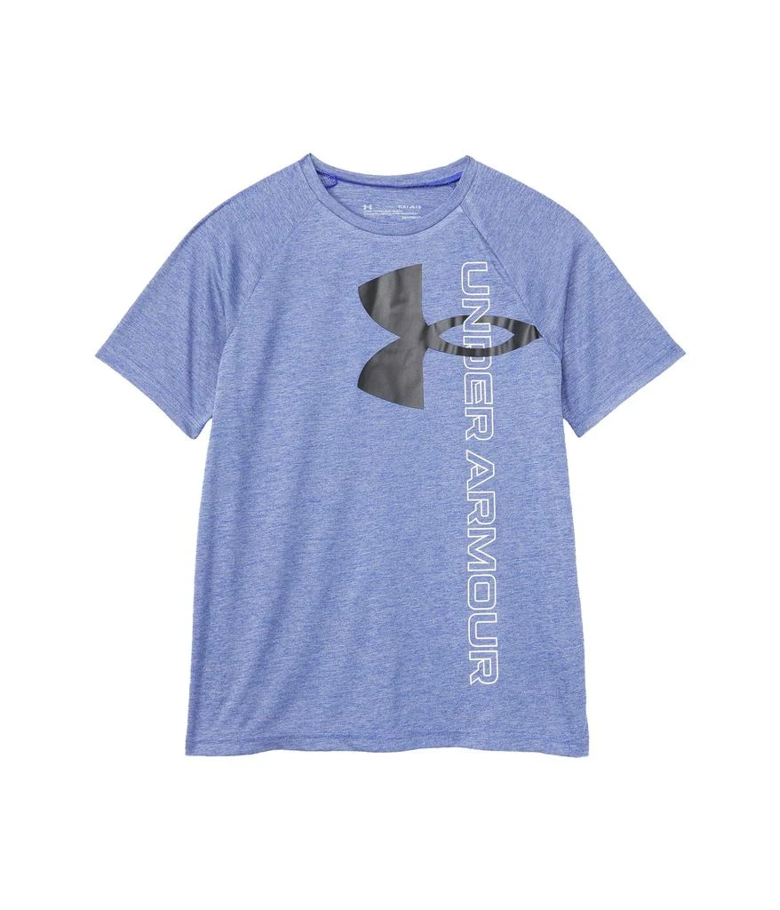 商品Under Armour|Tech Split Logo Hybrid Short Sleeve (Big Kids),价格¥149,第1张图片