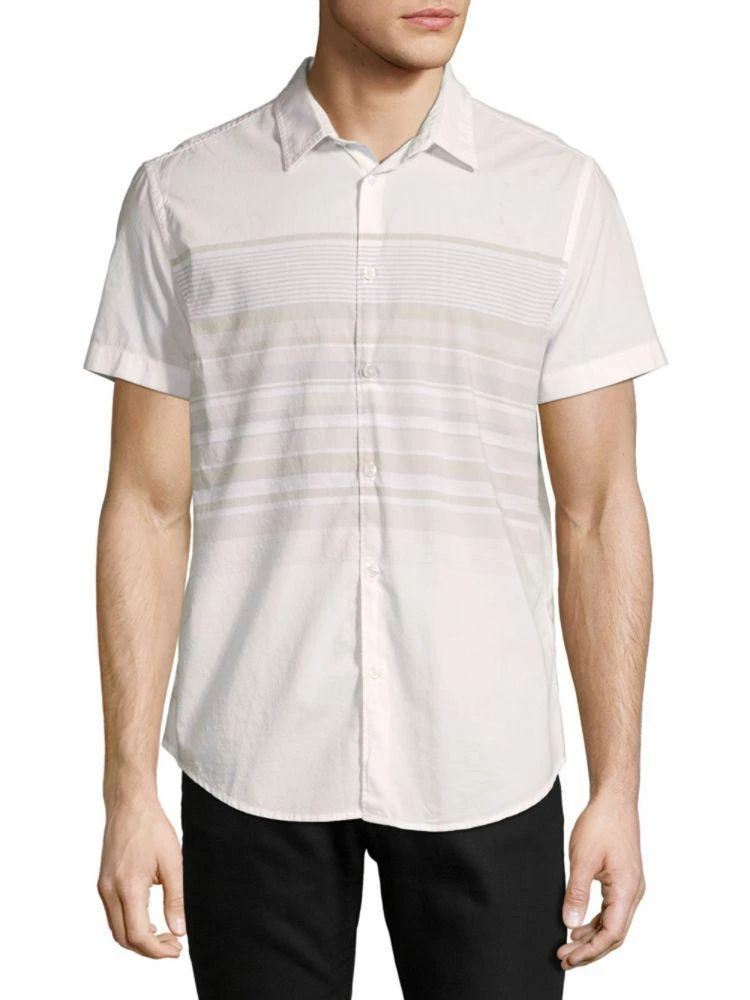 商品Calvin Klein|Stripe Cotton 衬衫,价格¥158,第3张图片详细描述