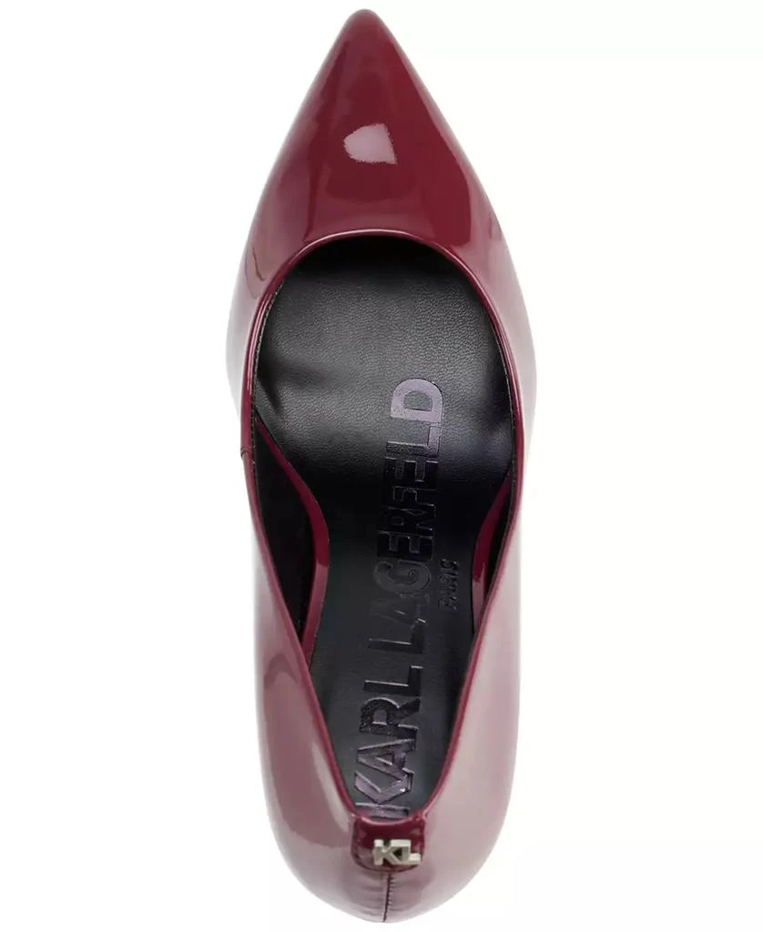 商品Karl Lagerfeld Paris|Women's Royale Pointed-Toe Patent Dress Pumps,价格¥820,第4张图片详细描述