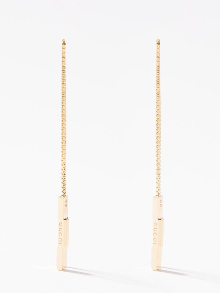 商品Gucci|Link to Love 18kt gold earrings,价格¥9106,第1张图片