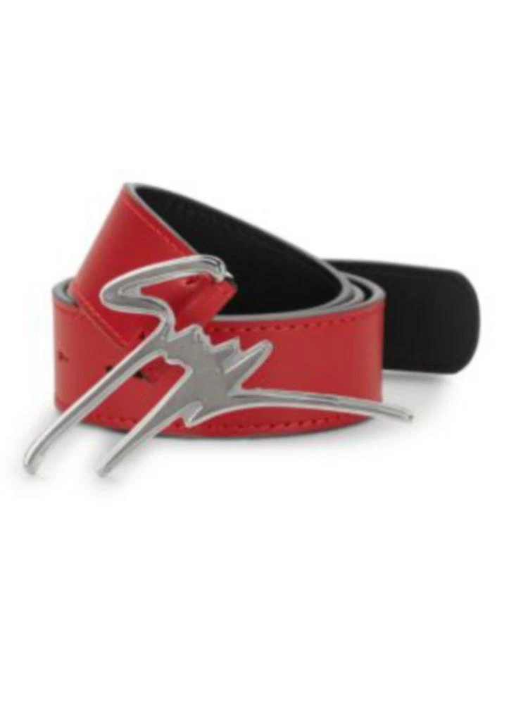 Logo-Buckle Leather Belt 商品