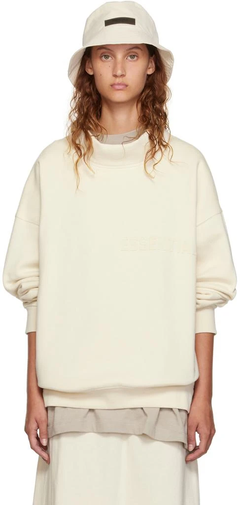 商品Essentials|Off-White Mock Neck Sweatshirt,价格¥281,第1张图片