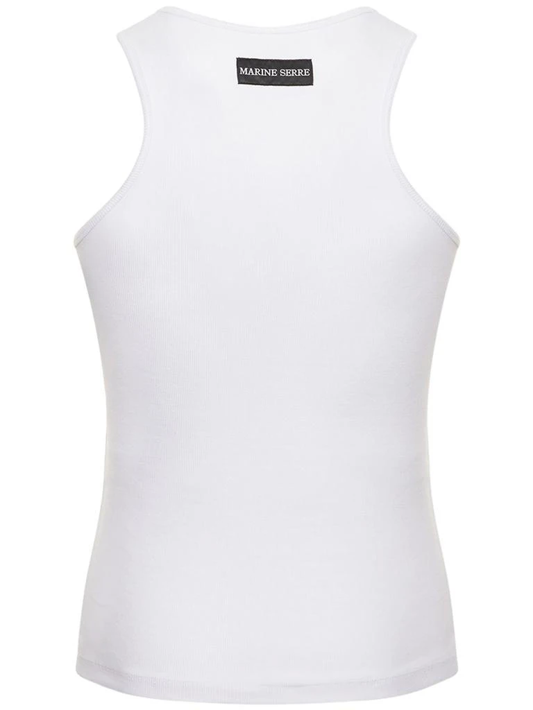 商品MARINE SERRE|Moon Embroidery Organic Cotton Tank Top,价格¥500,第3张图片详细描述