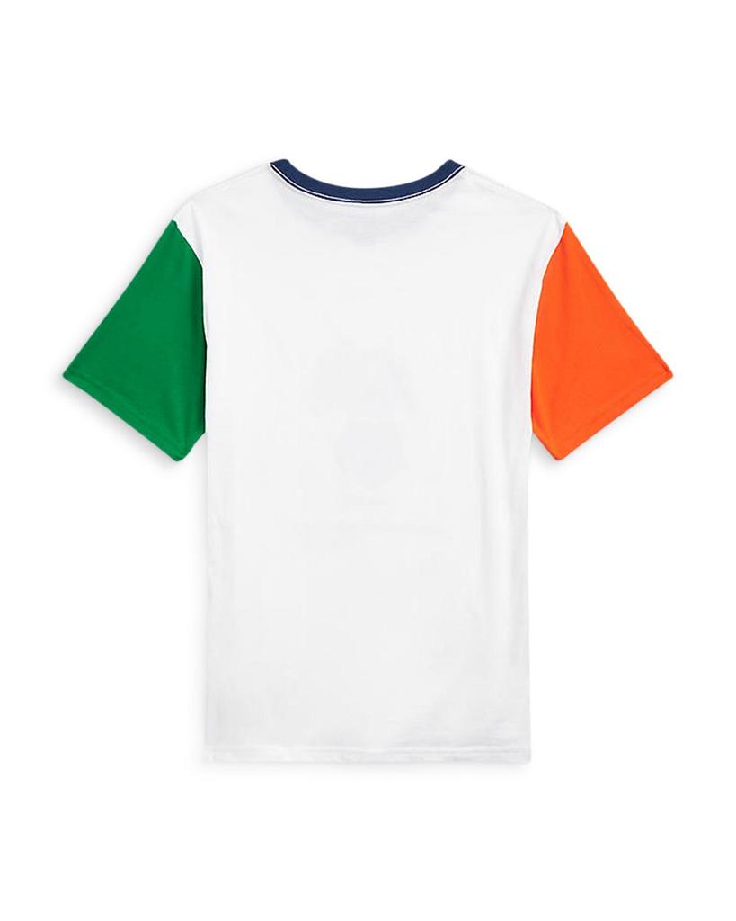 Boys' Color Blocked Cotton Polo Bear Tee - Little Kid, Big Kid商品第2张图片规格展示