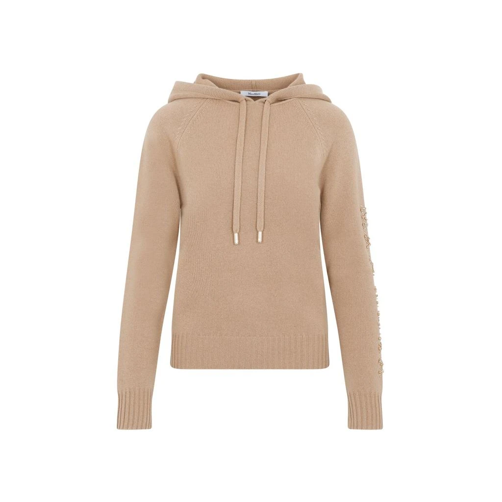 商品Max Mara|Max Mara Drawstring Long-Sleeved Knitted Hoodie,价格¥2660,第1张图片