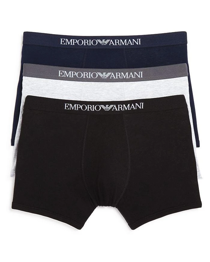 商品Emporio Armani|纯棉平脚内裤 - 三件装,价格¥405,第1张图片