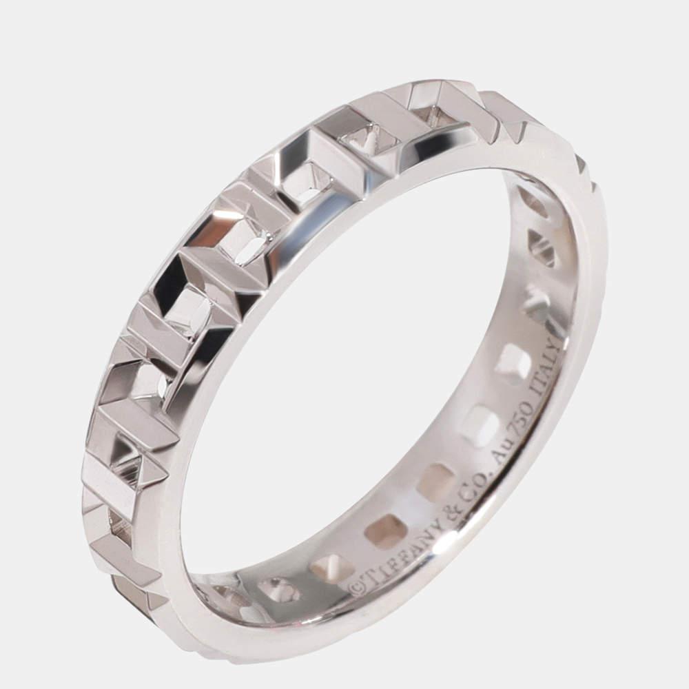 Tiffany & Co. Tiffany T True 18K White Gold Ring EU 48商品第1张图片规格展示